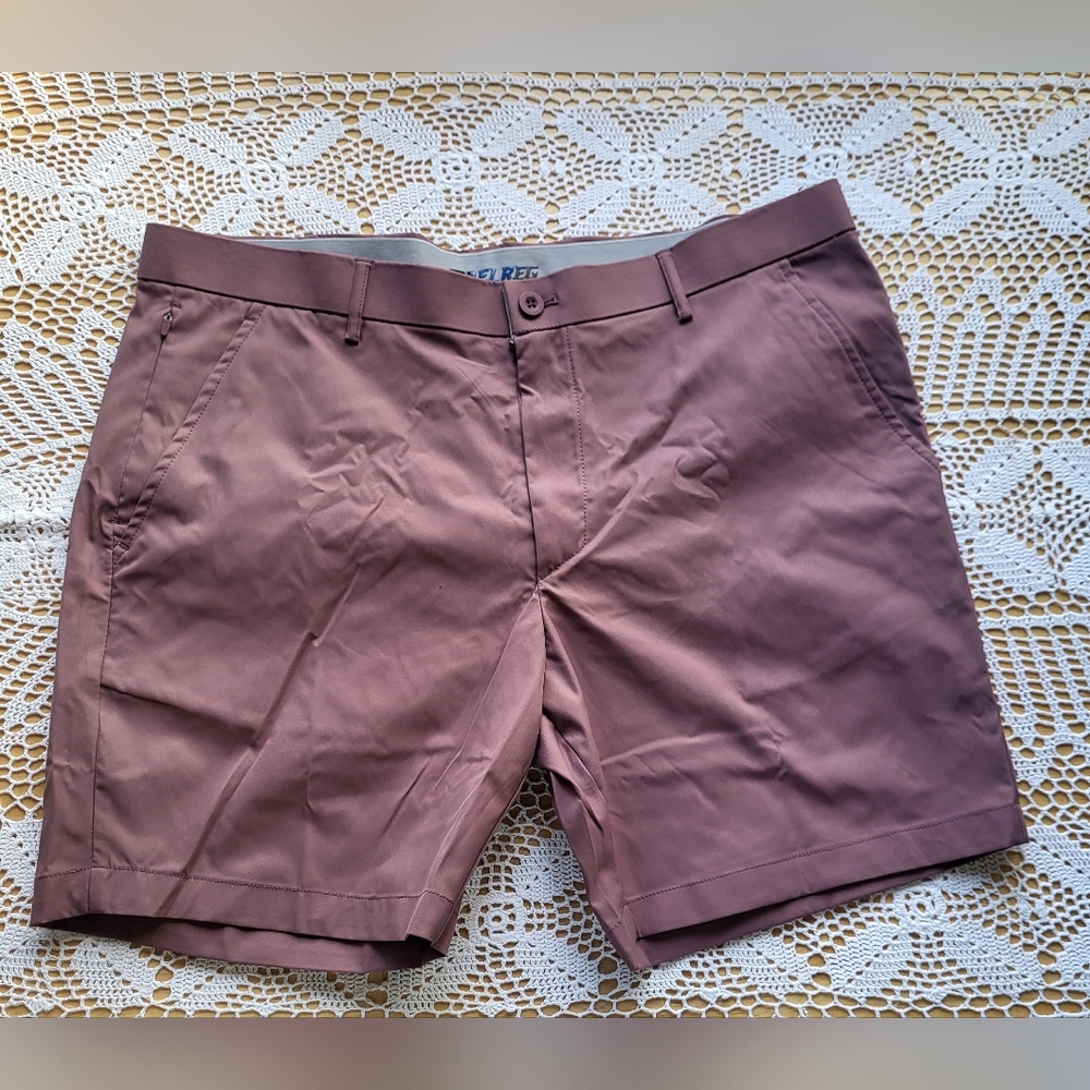 Maelreg Men's Proflex Performance Shorts Golf New Size 38 Dark Brown NWT